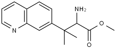 methyl 2-amino-3-methyl-3-(quinolin-7-yl)butanoate Structure