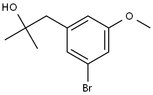 3-Bromo-5-methoxy-α,α-dimethylbenzeneethanol Structure