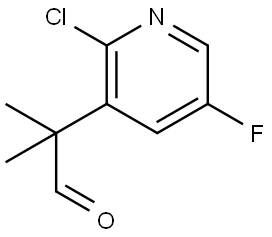 2-(2-chloro-5-fluoropyridin-3-yl)-2-methylpropanal Structure
