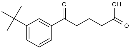3-(1,1-Dimethylethyl)-δ-oxobenzenepentanoic acid Structure