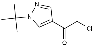 2-Chloro-1-[1-(1,1-dimethylethyl)-1H-pyrazol-4-yl]ethanone Structure