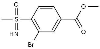 methyl 3-bromo-4-(S-methylsulfonimidoyl)benzoate Structure