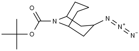 tert-butyl 3-azido-9-azabicyclo[3.3.1]nonane-9-carboxylate Structure