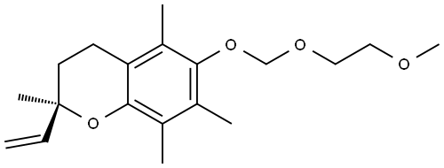 (2R)-2-Ethenyl-6-[(2-methoxyethoxy)methoxy]-2,5,7,8-tetramethyl-3,4-dihydro-2H-1-benzopyran Structure