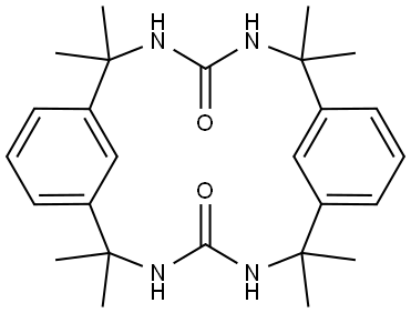 2,2,6,6,12,12,16,16-Octamethyl-3,5,13,15-tetraazatricyclo[15.3.1.1^{7,11}]docosa-1(21),7(22),8,10,17,19-hexaene-4,14-dione Structure