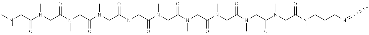 pSar10-(3-azidopropan-1-amide) Structure