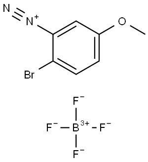 Benzenediazonium, 2-bromo-5-methoxy-, tetrafluoroborate(1-) (1:1) (ACI) Structure