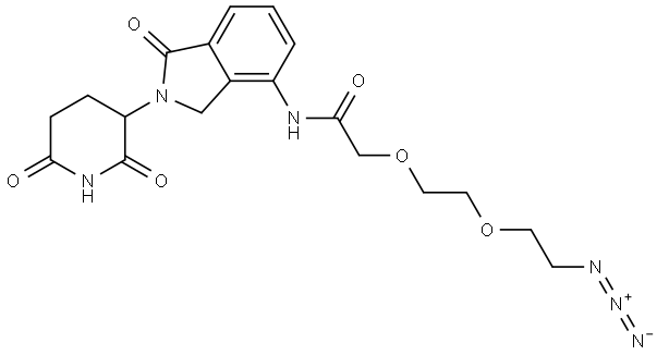 Lenalidomide-COCH-PEG2-azido Structure