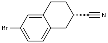 (S)-6-Bromo-1,2,3,4-tetrahydro-2-naphthalenecarbonitrile Structure