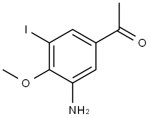 1-(3-Amino-5-iodo-4-methoxy-phenyl)-ethanone Structure
