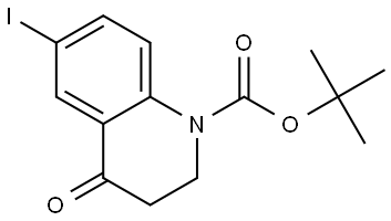 tert-butyl 6-iodo-4-oxo-3,4-dihydroquinoline-1(2H)-carboxylate Structure