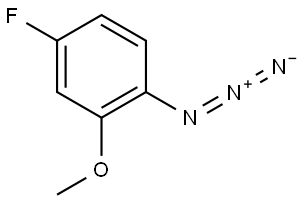 1-azido-4-fluoro-2-methoxybenzene Structure