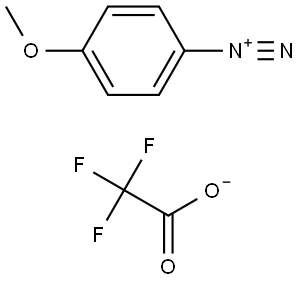 Benzenediazonium, 4-methoxy-, 2,2,2-trifluoroacetate (1:1) (ACI) Structure