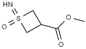 methyl 1-imino-1-oxo-1lambda6-thietane-3-carboxylate Structure