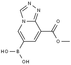 (8-(Methoxycarbonyl)-[1,2,4]triazolo[4,3-a]pyridin-6-yl)boronic acid Structure