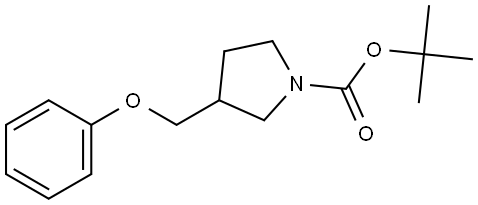 1,1-Dimethylethyl 3-(phenoxymethyl)-1-pyrrolidinecarboxylate Structure