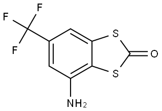 4-amino-6-(trifluoromethyl)-2H-1,3-benzodithiol-2-one Structure