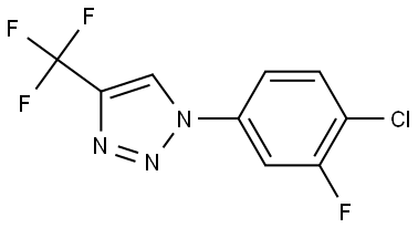 1-(4-Chloro-3-fluorophenyl)-4-(trifluoromethyl)-1H-1,2,3-triazole Structure