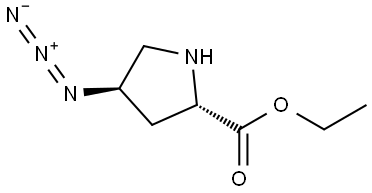 ethyl (2S,4R)-4-azidopyrrolidine-2-carboxylate Structure