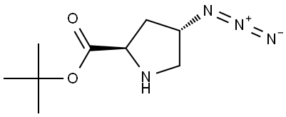 tert-butyl (2R,4S)-4-azidopyrrolidine-2-carboxylate Structure