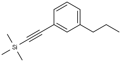 1-Propyl-3-[2-(trimethylsilyl)ethynyl]benzene Structure