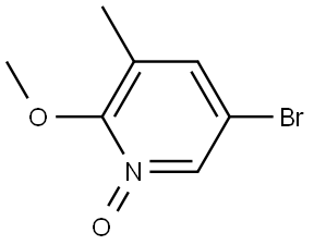 5-bromo-2-methoxy-3-methylpyridine 1-oxide Structure