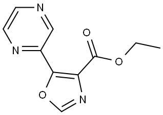 ethyl 5-(pyrazin-2-yl)oxazole-4-carboxylate Structure