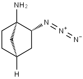 rac-(1R,2S,4S)-2-azidobicyclo[2.2.1]heptan-1-amine Structure