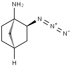 rac-(1R,2R,4S)-2-azidobicyclo[2.2.1]heptan-1-amine Structure