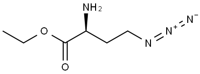 ethyl (2S)-2-amino-4-azidobutanoate Structure