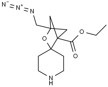 ethyl 4-(azidomethyl)-3-oxaspiro[bicyclo[2.1.1]hexane-2,4'-piperidine]-1-carboxylate Structure