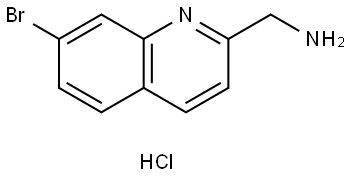 7-Bromo-2-quinolinemethanamine  hydrochloride Structure