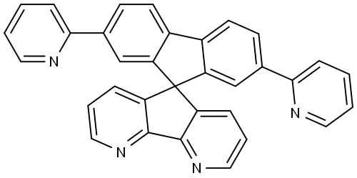 Spiro[5H-cyclopenta[2,1-b:3,4-b′]dipyridine-5,9′-[9H]fluorene], 2′,7′-di-2-pyrid… Structure