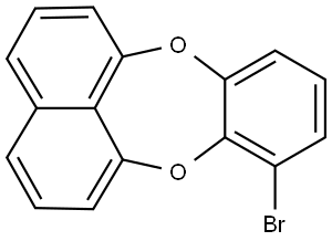 Benzo[b]naphtho[1,8-ef][1,4]dioxepin, 11-bromo- Structure