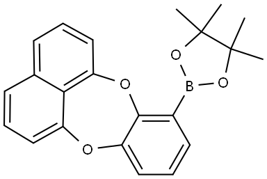Benzo[b]naphtho[1,8-ef][1,4]dioxepin, 5-(4,4,5,5-tetramethyl-1,3,2-dioxaborolan-2-yl)- Structure