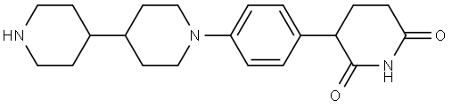 3-(4-([4,4'-Bipiperidin]-1-yl)phenyl)piperidine-2,6-dione Structure