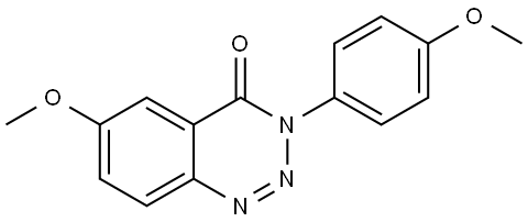 6-Methoxy-3-(4-methoxyphenyl)-1,2,3-benzotriazin-4(3H)-one Structure