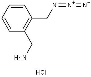 1-[2-(azidomethyl)phenyl]methanamine hydrochloride Structure