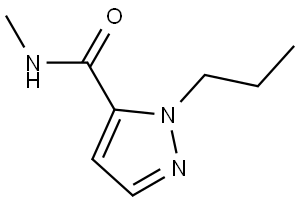 N-Methyl-1-propyl-1H-pyrazole-5-carboxamide Structure