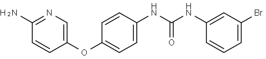 Urea, N-[4-[(6-amino-3-pyridinyl)oxy]phenyl]-N′-(3-bromophenyl)- Structure