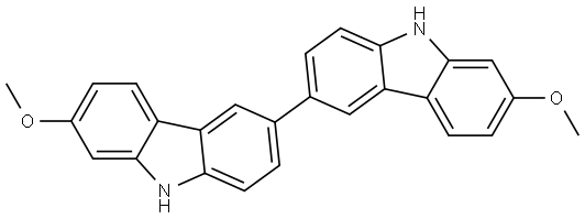 7,7′-Dimethoxy-3,3′-bi-9H-carbazole Structure