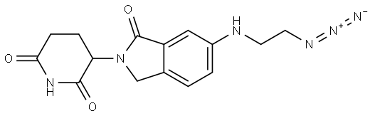 3-{6-[(2-azidoethyl)amino]-1-oxo-2,3-dihydro-1H-isoindol-2-yl}piperidine-2,6-dione Structure