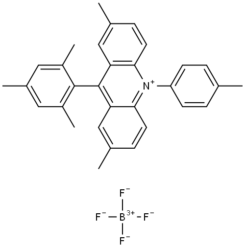 Acridinium, 2,7-dimethyl-10-(4-methylphenyl)-9-(2,4,6-trimethylphenyl)-, tetrafl… Structure