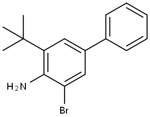3-bromo-5-(tert-butyl)-[1,1'-biphenyl]-4-amine Structure
