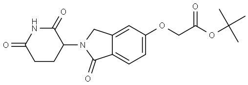 tert-butyl 2-((2-(2,6-dioxopiperidin-3-yl)-1-oxoisoindolin-5-yl)oxy)acetate Structure