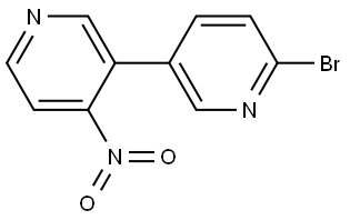 6'-bromo-4-nitro-3,3'-bipyridine Structure