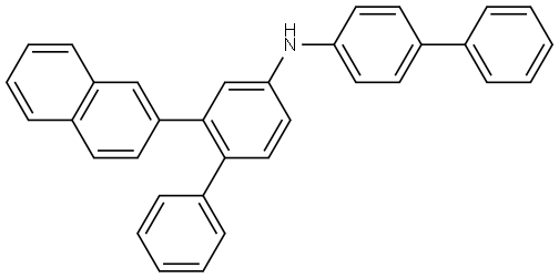 N-([1,1'-biphenyl]-4-yl)-2-(naphthalen-2-yl)-[1,1'-biphenyl]-4-amine Structure