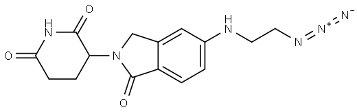 3-{5-[(2-azidoethyl)amino]-1-oxo-2,3-dihydro-1H-isoindol-2-yl}piperidine-2,6-dione Structure