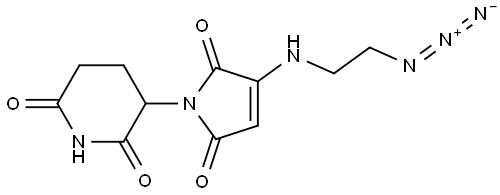 3-{3-[(2-azidoethyl)amino]-2,5-dioxo-2,5-dihydro-1H-pyrrol-1-yl}piperidine-2,6-dione Structure