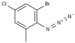 2-azido-1-bromo-5-chloro-3-methylbenzene Structure